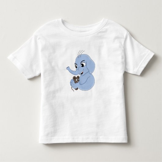 Kute olifant boy cartoon-T-shirt Kinder Shirts (Voorkant)