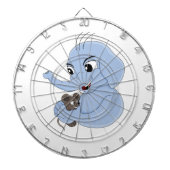 Kute olifant cartoon dart board dartbord (Voorkant)