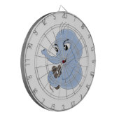 Kute olifant cartoon dart board dartbord (Voorkant Links)