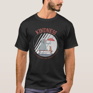Kute olifant en een hond Kindness is een T-shirt