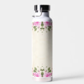 Kute olifant en roze bloemen waterflesje waterfles (Rechts)