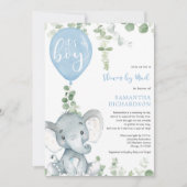 Kute olifant greenerboy onder de post kaart (Voorkant)