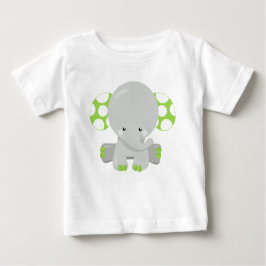 Kute olifant, kleine olifant - groene grijs