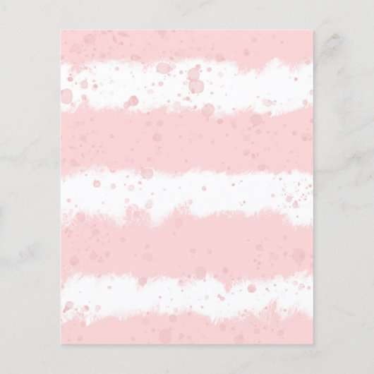 Kute olifant meisje met bladeren voor baby shower (Achterkant)