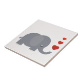 Kute olifant met hart en liefde tegeltje (Zijkant)