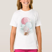 Kute olifant vliegend met ballonnen t-shirt (Voorkant)