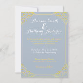 Kute omgevormde bride en bruom kaart (Achterkant)