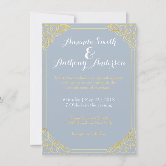 Kute omgevormde bride en bruom kaart (Achterkant)