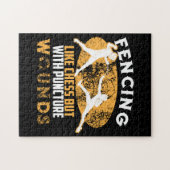 Kute omheining als schaap maar met puntige wonden legpuzzel (Horizontaal)