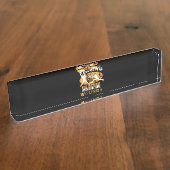 Kute omheining als schaap maar met puntige wonden naambordje (Zijkant)