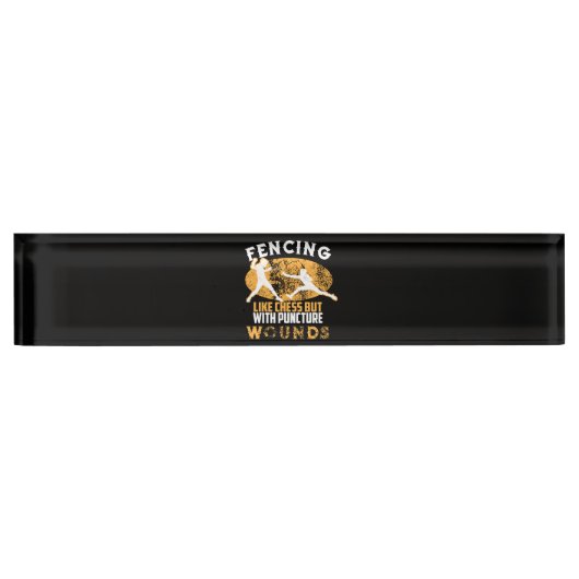 Kute omheining als schaap maar met puntige wonden naambordje (Voorkant)