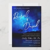 Kute onder de Stars Night Sky Typography Wedding (Voorkant)