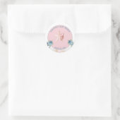 Kute onder het Zee Baby shower Klassieke Ronde Sti Ronde Sticker (Tas)