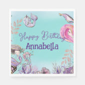 Kute onder het Zee Enchanted Mermaids Servet (Voorkant)