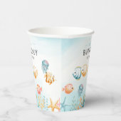 Kute onder het Zee Kinderen van zaterdag Papieren Bekers (Rechts)