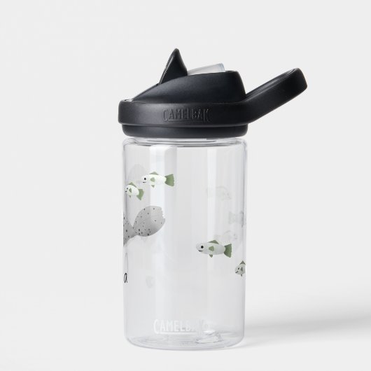 Kute onder het Zee Ocean Seal and Fish Waterfles (Links)