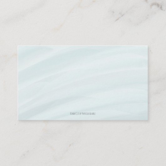 Kute onder het Zee vis neutraal dubbel luierspoel Informatiekaartje (Achterkant)