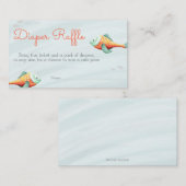 Kute onder het Zee vis neutraal dubbel luierspoel Informatiekaartje (Voorkant / Achterkant)