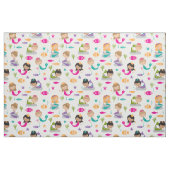 Kute onder het Zee Zeemeermin en visweefsel Stof (Fat Quarter)