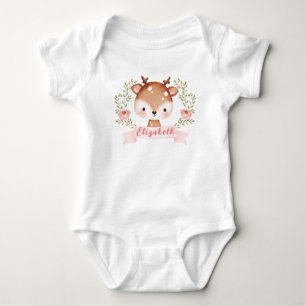 Kute one Deer First Birthday Baby Romper