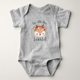 Kute one Deer First Birthday I Baby shower Romper