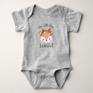 Kute one Deer First Birthday I Baby shower Romper