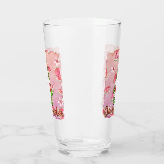 Kute one in a melon Summer Gnome Glas (Links)