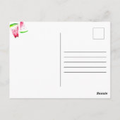 Kute One in een Melon 1st Birthday Pink Green Briefkaart (Achterkant)