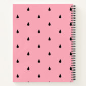Kute One in een Melon Cute Watermelon Pink Pun Notitieboek (Achterkant)