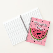 Kute One in een Melon Cute Watermelon Pink Pun Notitieboek (Binnen)