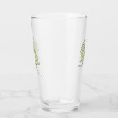Kute one line art tropical geïsoleerd foliage gree glas (Rechts)