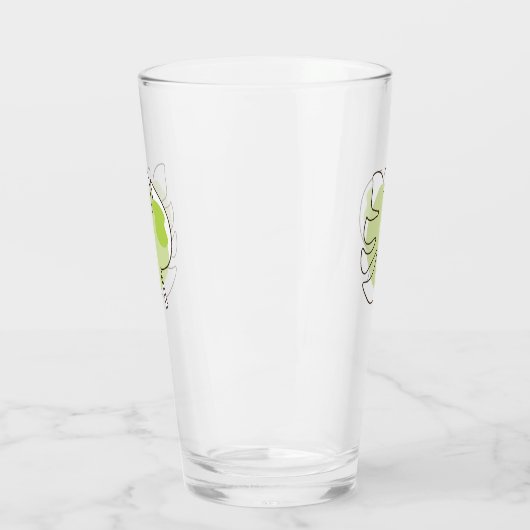 Kute one line art tropical geïsoleerd foliage gree glas (Links)