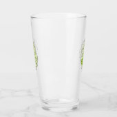 Kute one line art tropical geïsoleerd foliage gree glas (Links)
