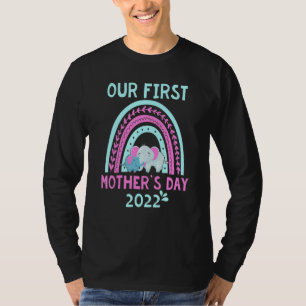Kute onze eerste Moederdag 2022 Elephant Ma & Ba T-shirt