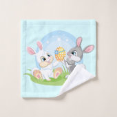 Kute oosterkonijnen bad handdoek (Wasdoekje)