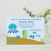 Kute op uitnodiging van het zee jongetje (Staand voorkant)