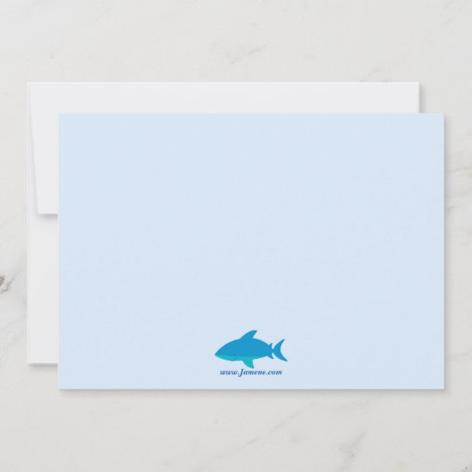 Kute op uitnodiging van het zee jongetje (Achterkant)