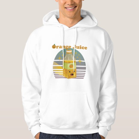 Kute Oranje Juice Box Hoodie (Voorkant)