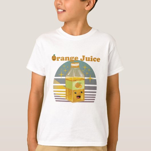 Kute Oranje Juice Box T-shirt (Voorkant)