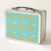 Kute Oranje krab lunch box (Achterkant)