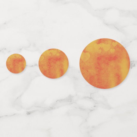 Kute Oranje Waterverf Baby ballonspeelgoed Conf. Confetti (Achterkanten)