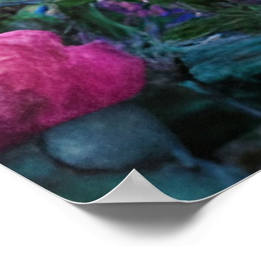 Kute oude roodbruine Combi met bloemen Poster van  (Hoek)