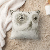 Kute Owl Grey Gender Neutral New Baby Room Kussen (Deken)