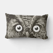 Kute Owl Grey Gender Neutral New Baby Room Kussen (Achterkant)