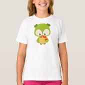 Kute Owl, Little Owl, Baby Owl, Owl met Scarf T-shirt (Voorkant)