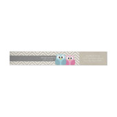 Kute Owl op Branch Baby Girl of Boy Shower (Individueel)