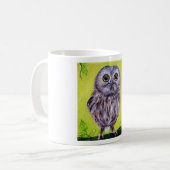 Kute Owl Painting Koffiemok (Voorkant links)
