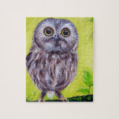 Kute Owl Painting Legpuzzel (Verticaal)