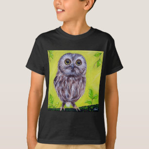 Kute Owl Painting T-shirt