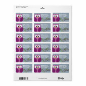 Kute Owl - Return Address Labels (Full Sheet)
